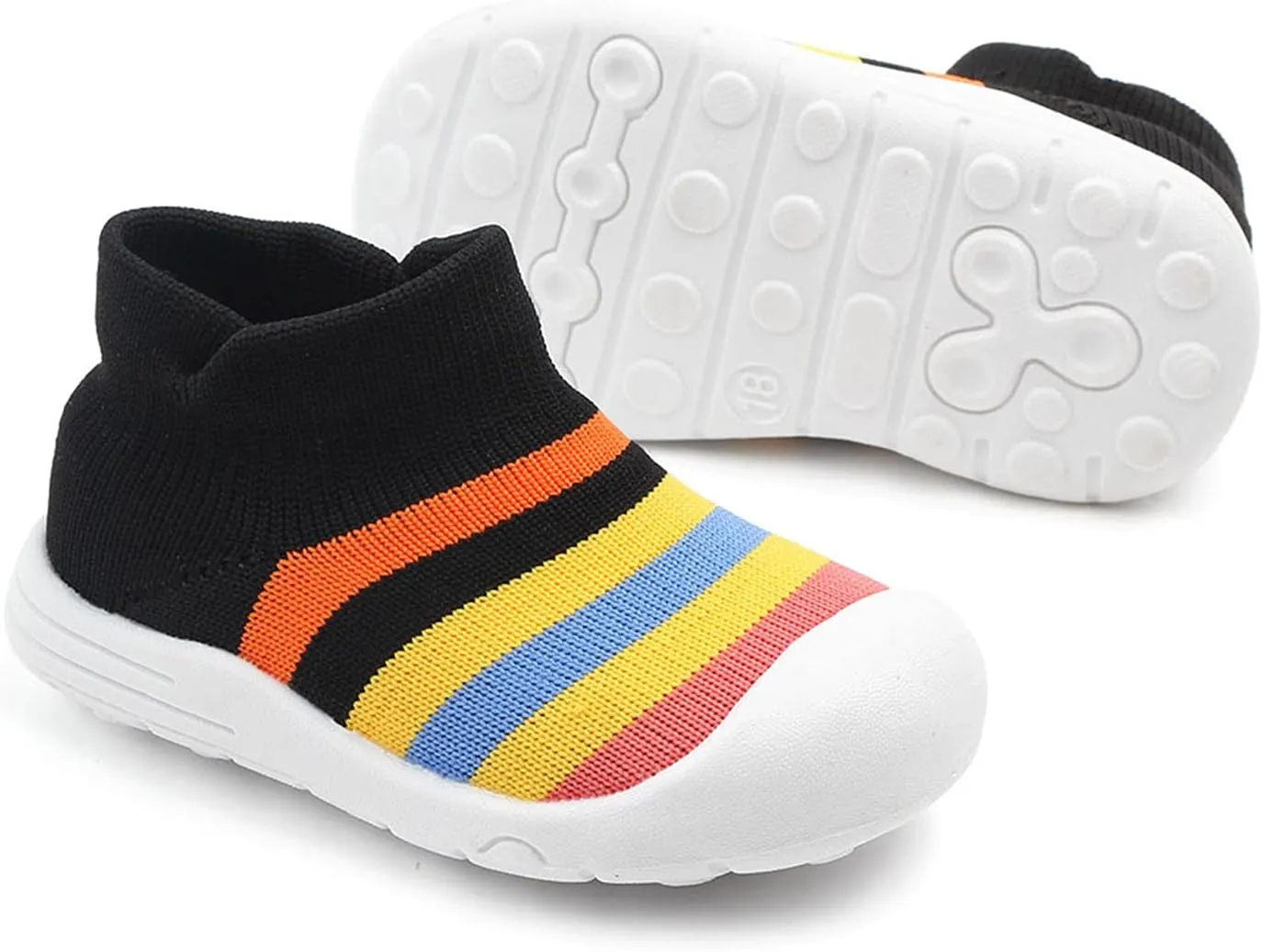 12 Baby Shoes Shoes Baby Sole Socks Shoes Soft Slipper Infant Girls Rubber Toddler Boys Baby High Top Sneakers