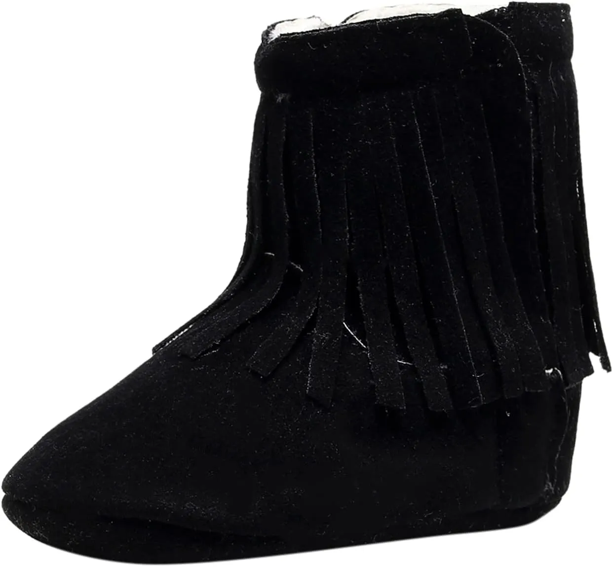 Baby Boot Soft Sole Soft Infant First Cotton Plush Girls Snow Shoes Tassels Boots Walkers Baby Warm Baby Shoes Boy Shoes Size 12