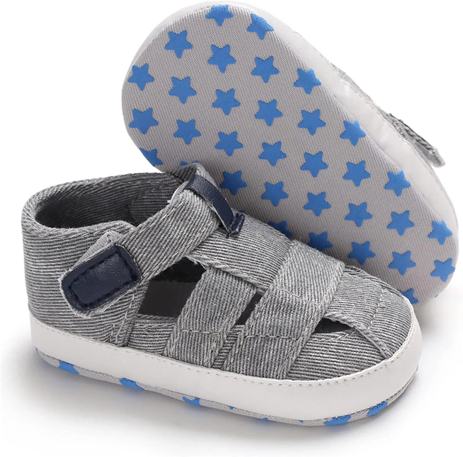 Baby Boy Girl Closed Toe Summer Sandals Lightweight Breathable Shoes Infant Non-Slip First Walking Girls Ballet Shoes