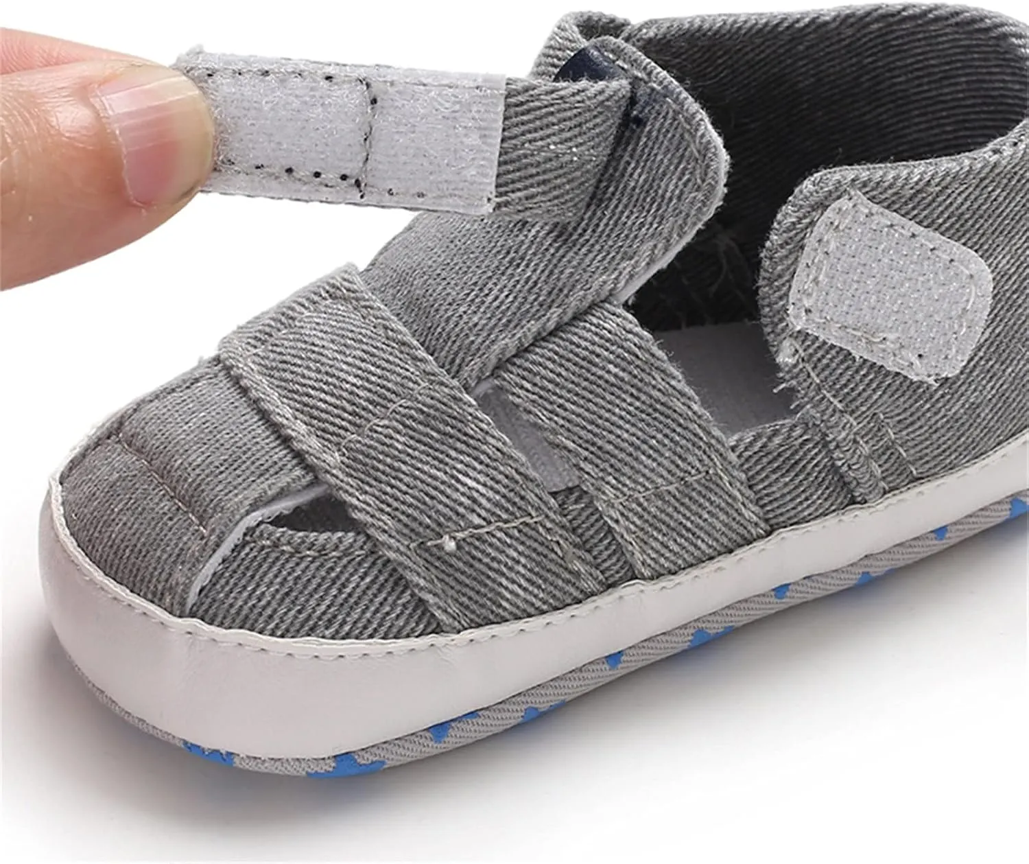 Baby Boy Girl Closed Toe Summer Sandals Lightweight Breathable Shoes Infant Non-Slip First Walking Girls Ballet Shoes