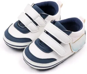 Baby Boys Girls First Walking Shoes Infant Non-Slip PU Leather Sneakers Toddler Newborn High Top Loafers Flat Shoes