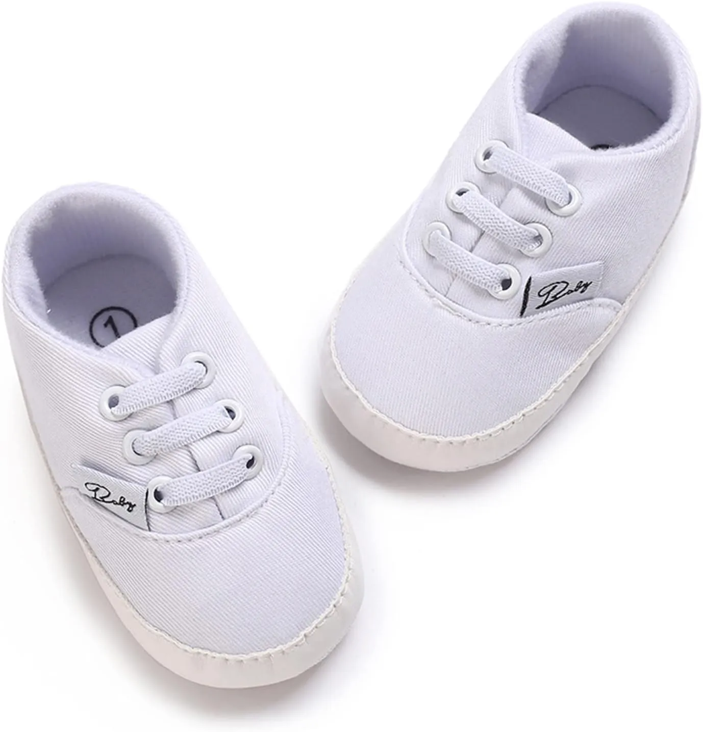 Baby Girls Boys Shoes Soft Anti-Slip Sole Newborn First Walkes High Top Canvas Denim Unisex Infant Sneaker