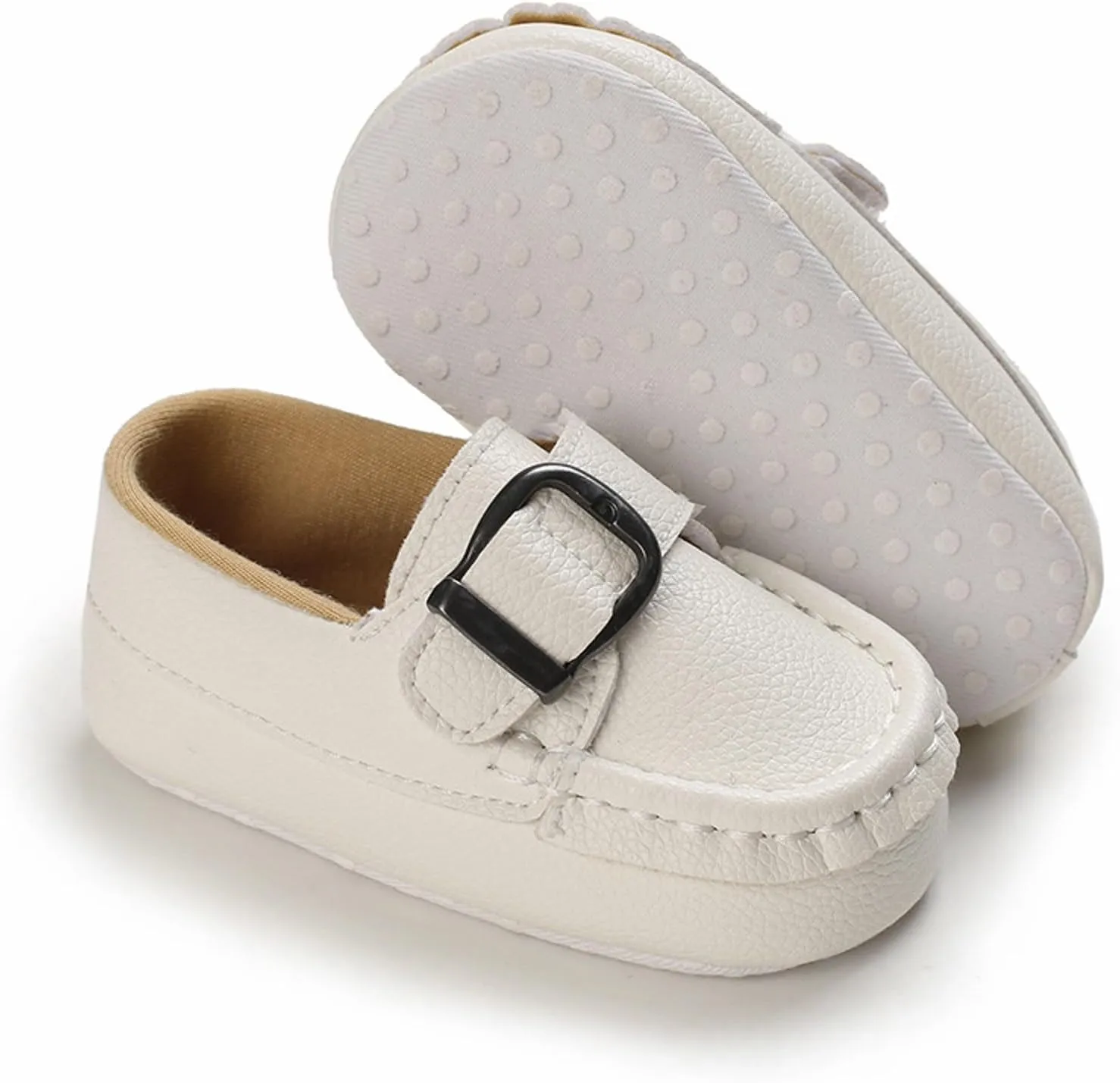 Baby Girls Loafers Prewalker Dress Shoes Infant Boys xford PU Leather Soft Sole Anti-Slip Flat Buckle Sneakers