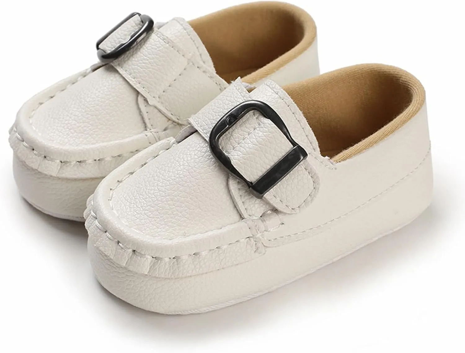 Baby Girls Loafers Prewalker Dress Shoes Infant Boys xford PU Leather Soft Sole Anti-Slip Flat Buckle Sneakers