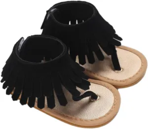 Baby Girls Sandals Ruffle Bowknot Premium Soft Sole Open Toe Breathable Summer Outdoor Shoes Baby ink Ballet Shoes