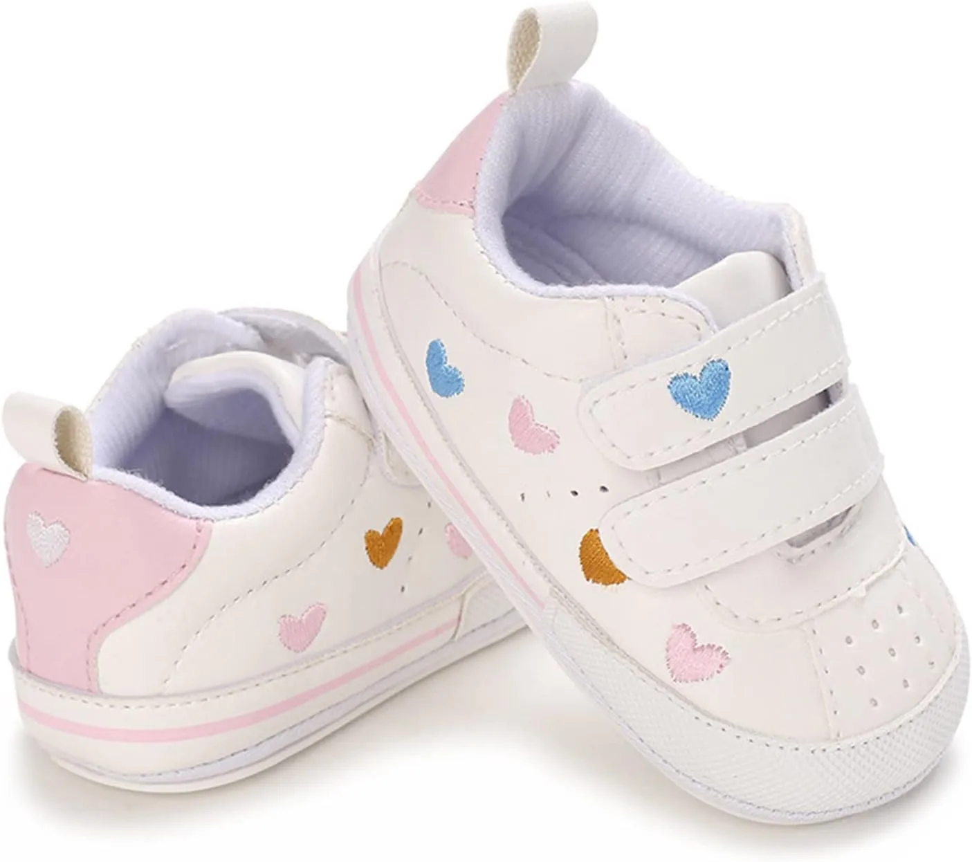 Baby Girls Shoes Non-Slip Rubber Sole Sneakers Infant First Walking Toddler Newborn Loafers Flat Dress Shoes