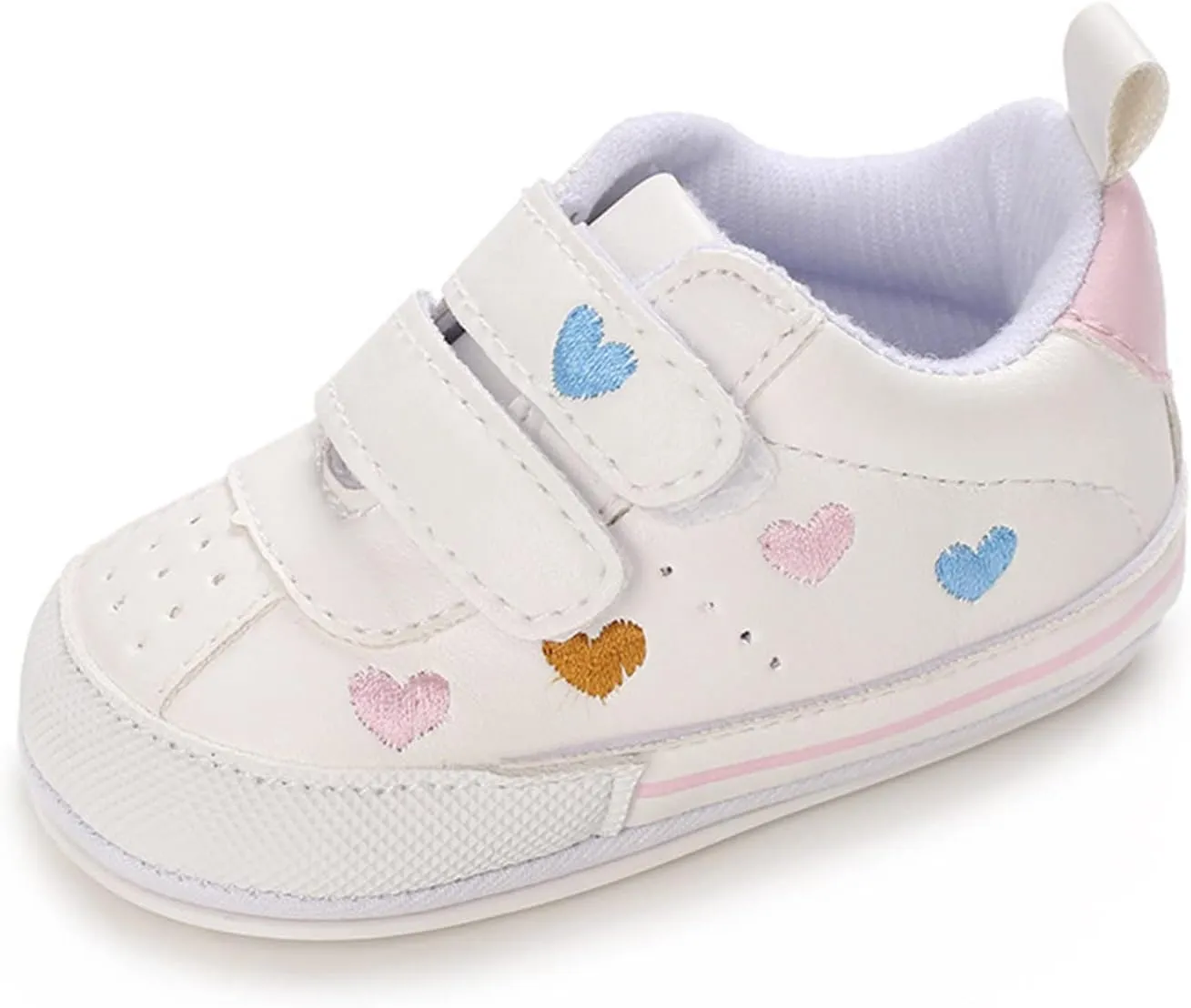 Baby Girls Shoes Non-Slip Rubber Sole Sneakers Infant First Walking Toddler Newborn Loafers Flat Dress Shoes