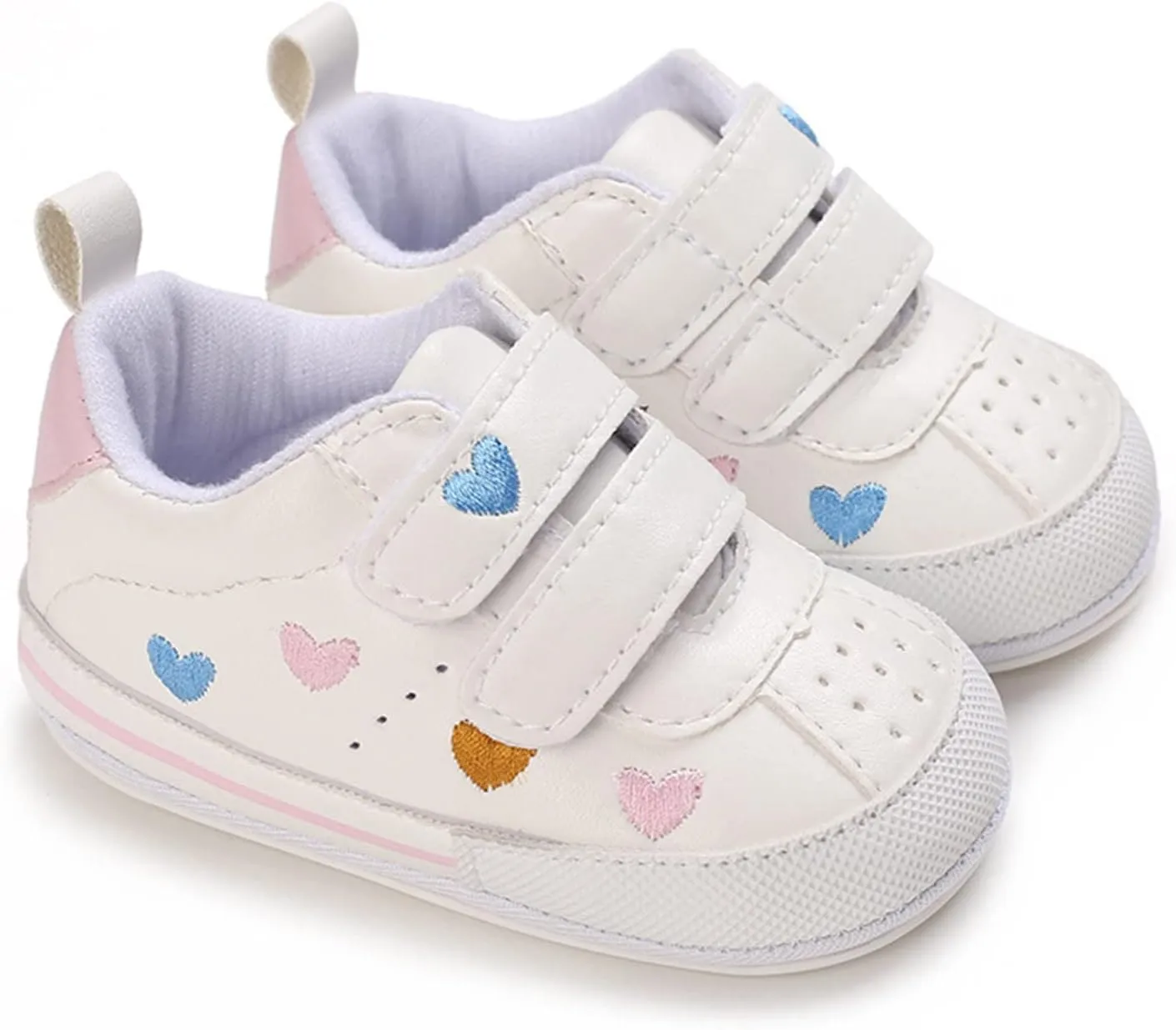 Baby Girls Shoes Non-Slip Rubber Sole Sneakers Infant First Walking Toddler Newborn Loafers Flat Dress Shoes