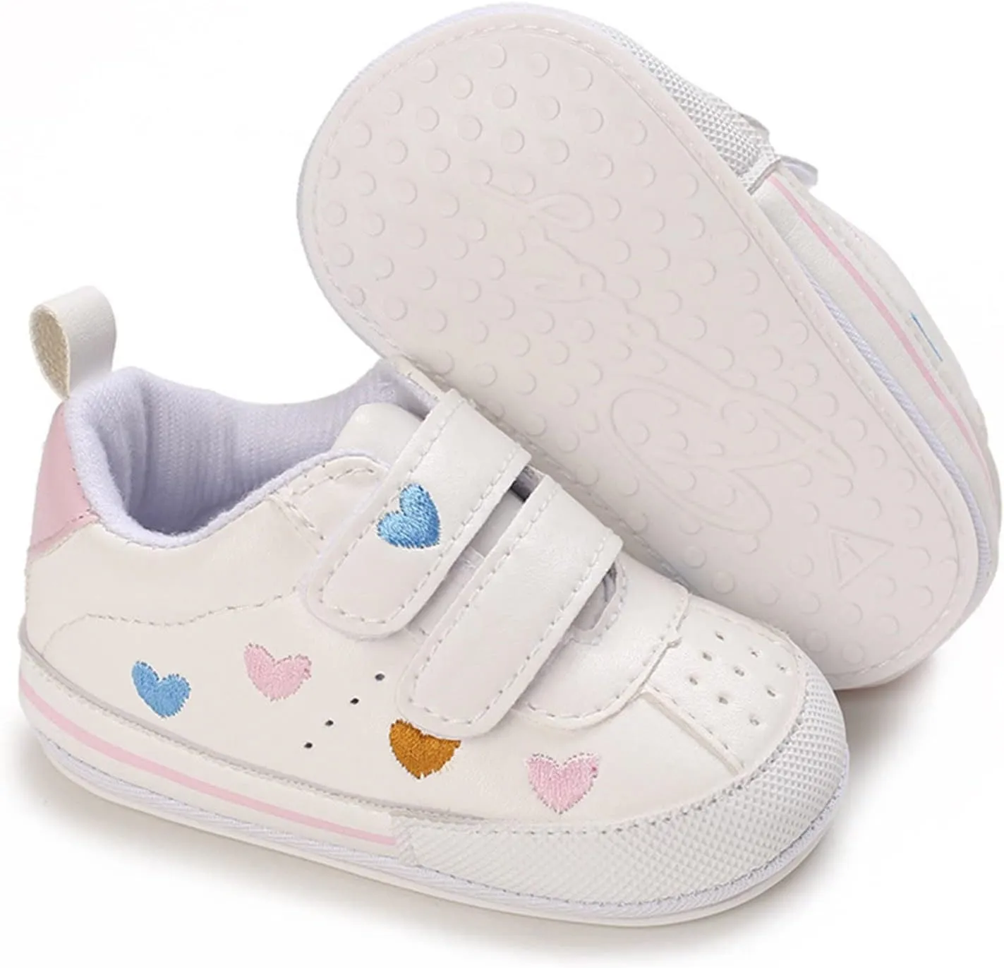 Baby Girls Shoes Non-Slip Rubber Sole Sneakers Infant First Walking Toddler Newborn Loafers Flat Dress Shoes