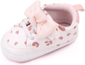 Baby Infant Sneakers Bow Open Toe Loafers Heart Shoes Cotton Soft Sole Non Slip First Walking Shoes Light Breathable