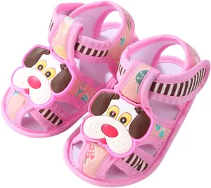 Baby Shoes Boy 0-3 Months Newborn Baby Girls Cartoon Prewalker Soft Sole Sandals Single Shoes Little Girls Shoes Size 5