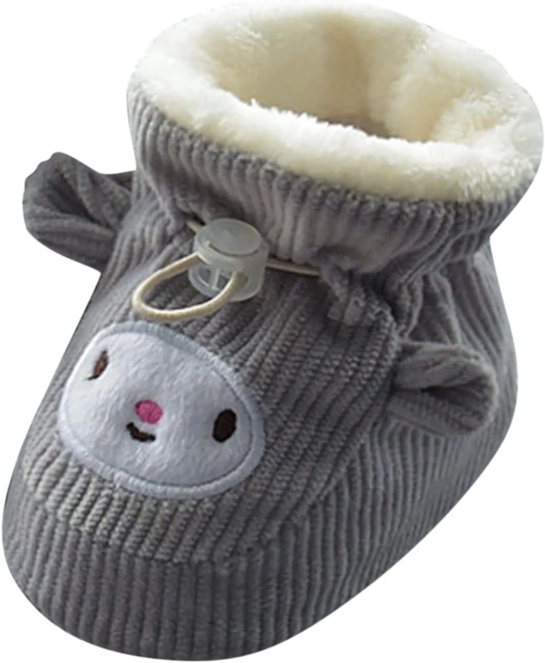 Boots for Snow Man Children Floor Boots Toddler Shoes Cotton Shoes Plus Velvet Thick Warm Soft Soles Cute Shoes Bow Socks Baby Girl
