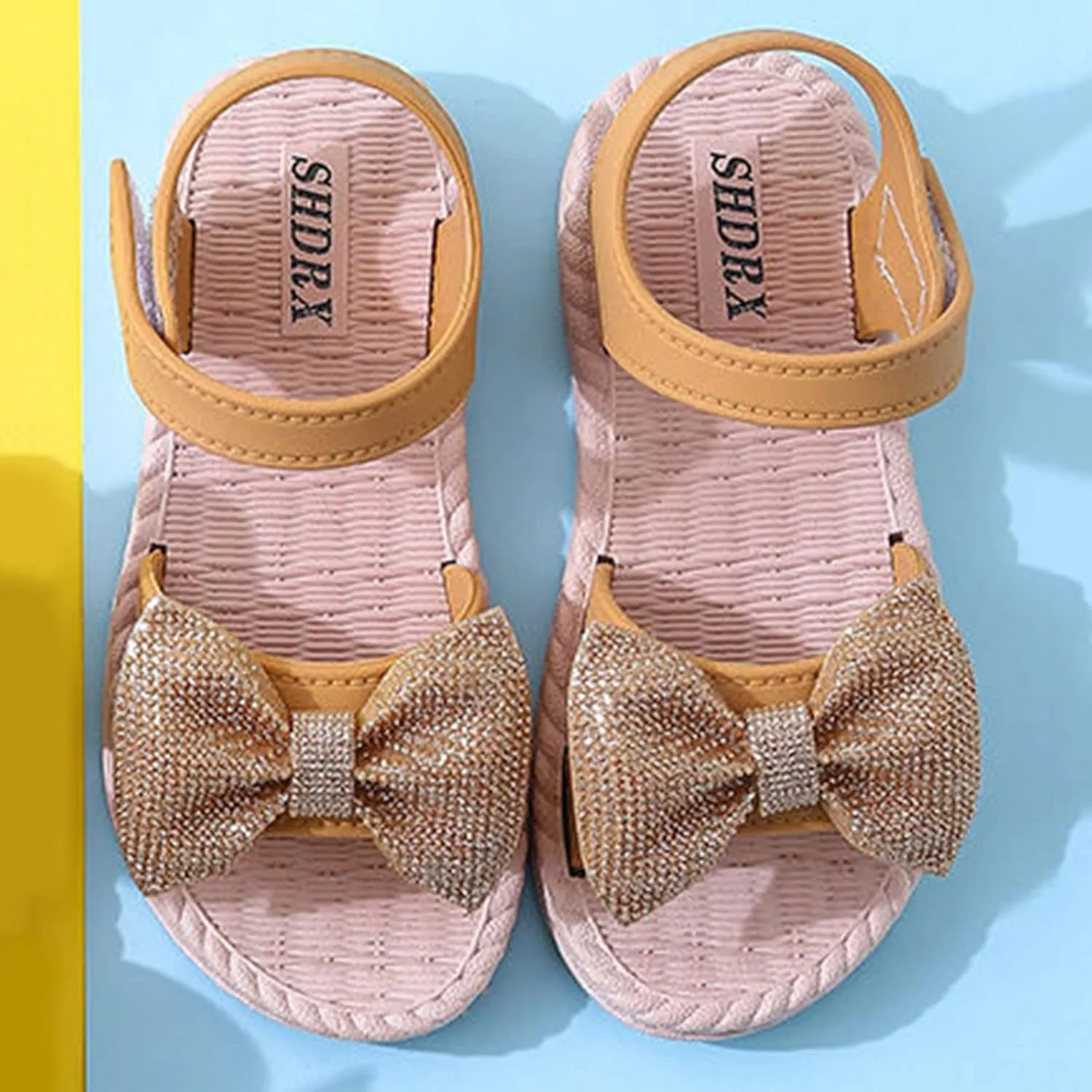 Cheer Sliders Toddler Kids Infant Girls Soild Bowknot Princress Shoes Soft Sole Baby Girl Shoes And Sandals
