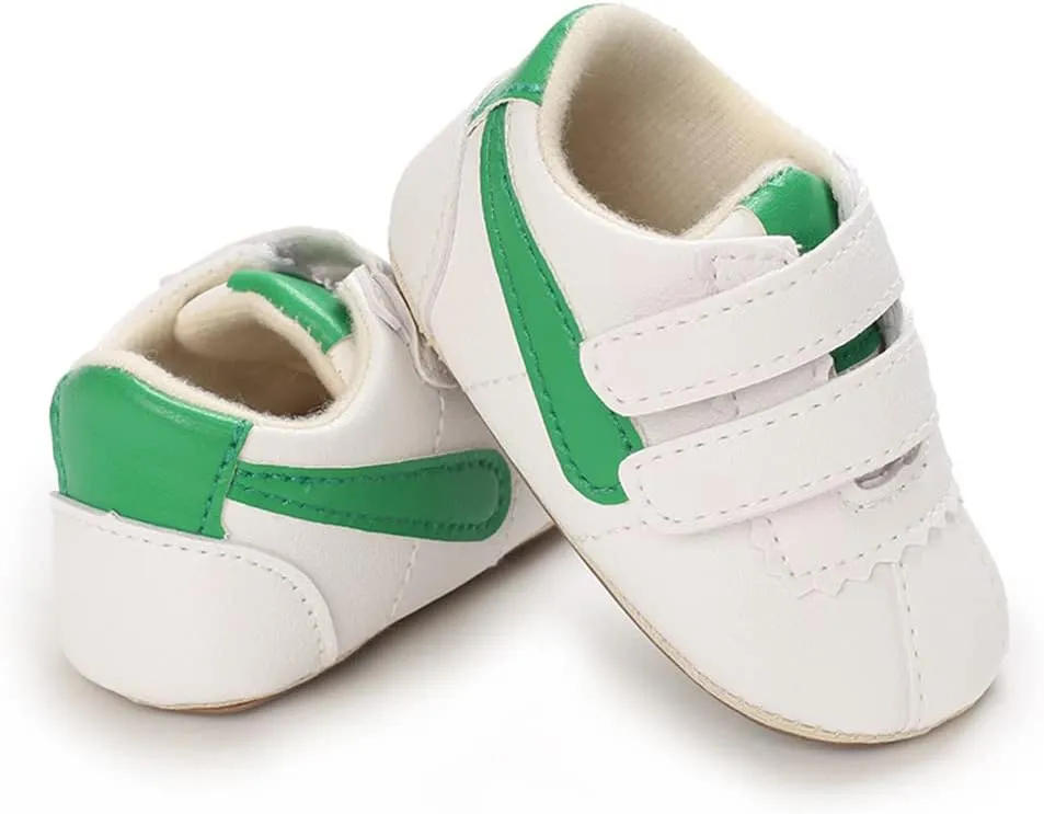 Clowora Baby Boys Girls Shoes Non-Slip Rubber Sole Sneakers Infant First Walking Toddler Crib Shoes Newborn Loafers Flats.