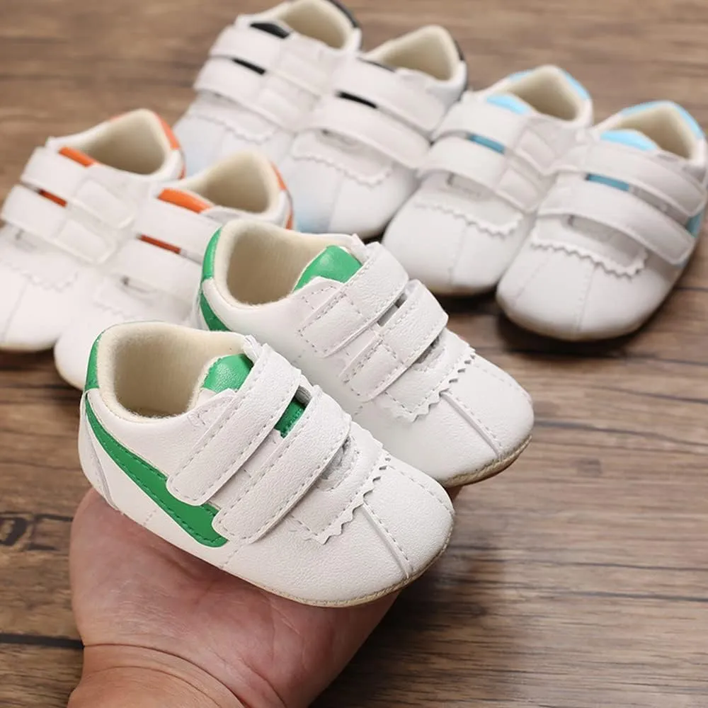 Clowora Baby Boys Girls Shoes Non-Slip Rubber Sole Sneakers Infant First Walking Toddler Crib Shoes Newborn Loafers Flats.