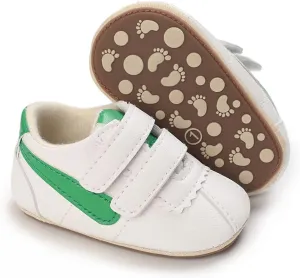 Clowora Baby Boys Girls Shoes Non-Slip Rubber Sole Sneakers Infant First Walking Toddler Crib Shoes Newborn Loafers Flats.