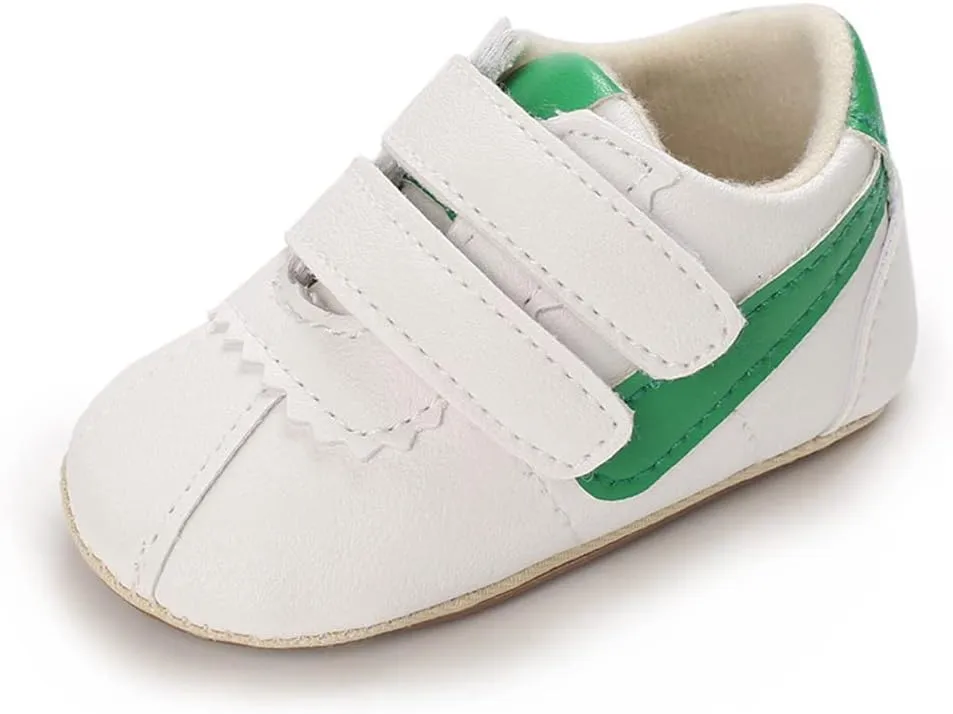 Clowora Baby Boys Girls Shoes Non-Slip Rubber Sole Sneakers Infant First Walking Toddler Crib Shoes Newborn Loafers Flats.
