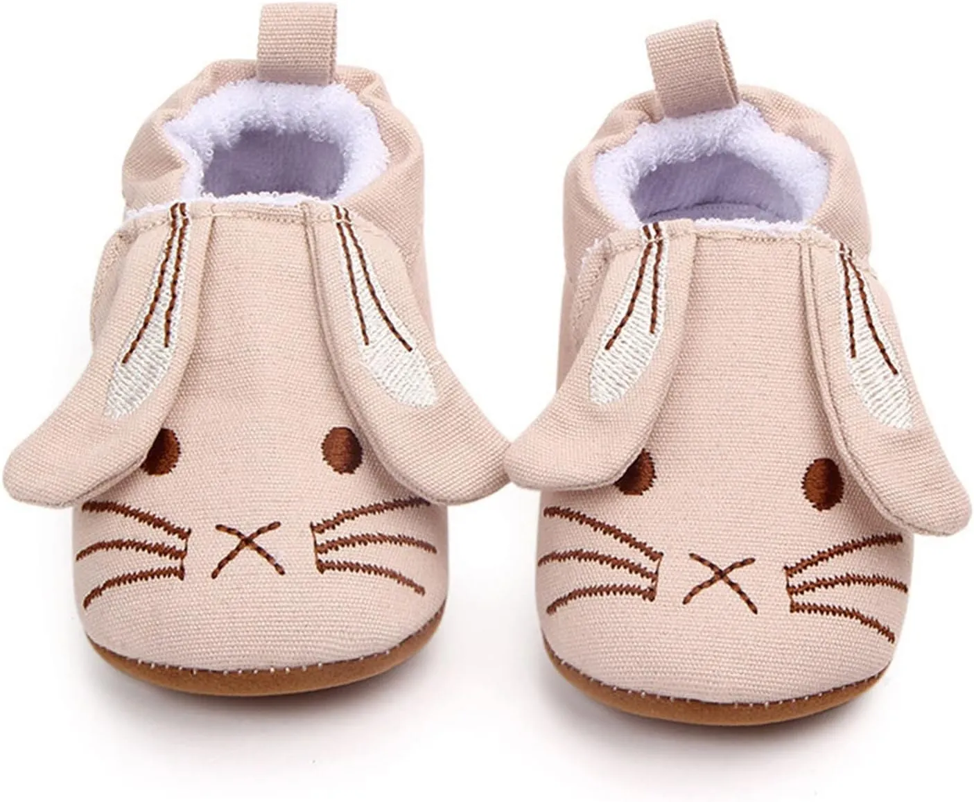 Corduroy Baby Slippers Infant Toddler Shoes Soft Sole Toddler Shoes 3D Little Ear Cartoon Bunny Slippers