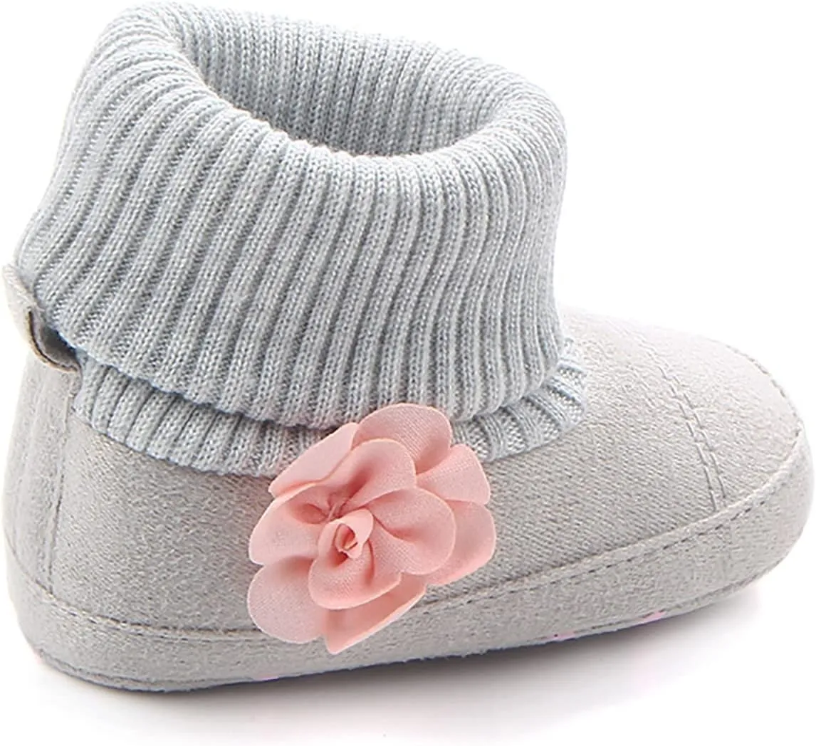 Cotton Shoes For Baby Girls And Boys Warm Shoes Soft Comfortable Boots Infant Toddler Warming White Sandals