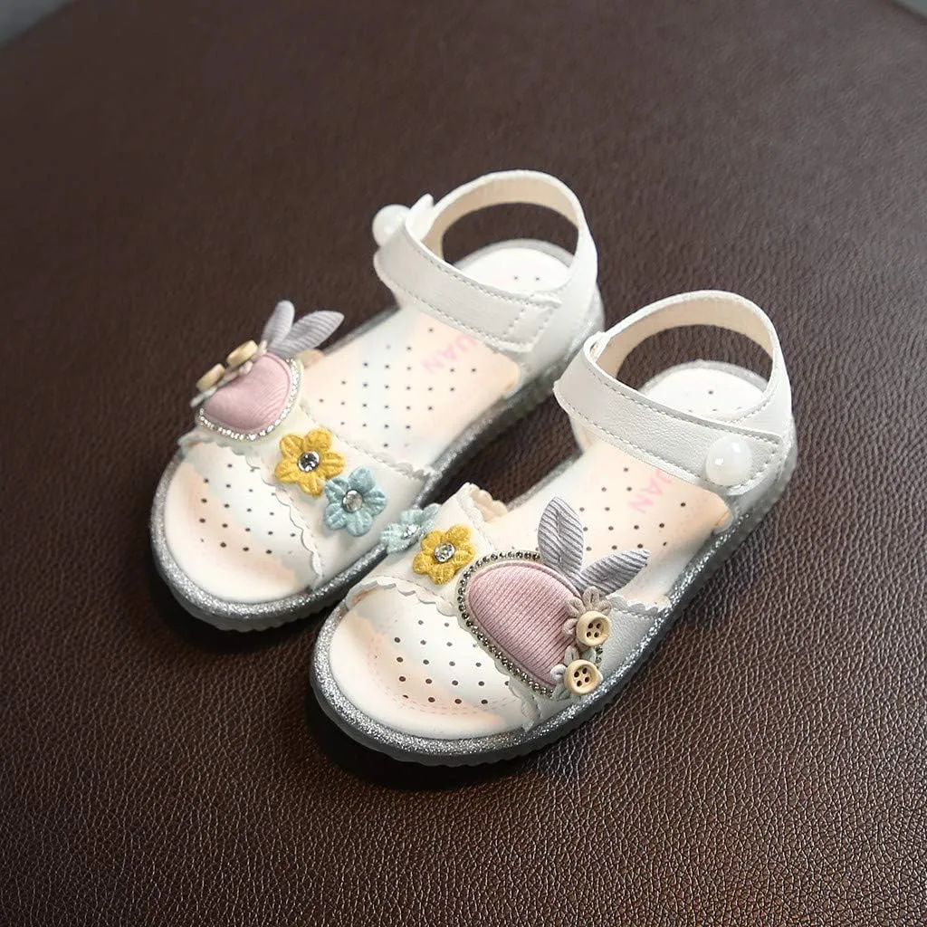 DEESEE(TM)_Home Sock Shoes Boy, Toddler Infant Kids Baby Girls Cute Rabbit Soft Princess Shoes Beach Sandals
