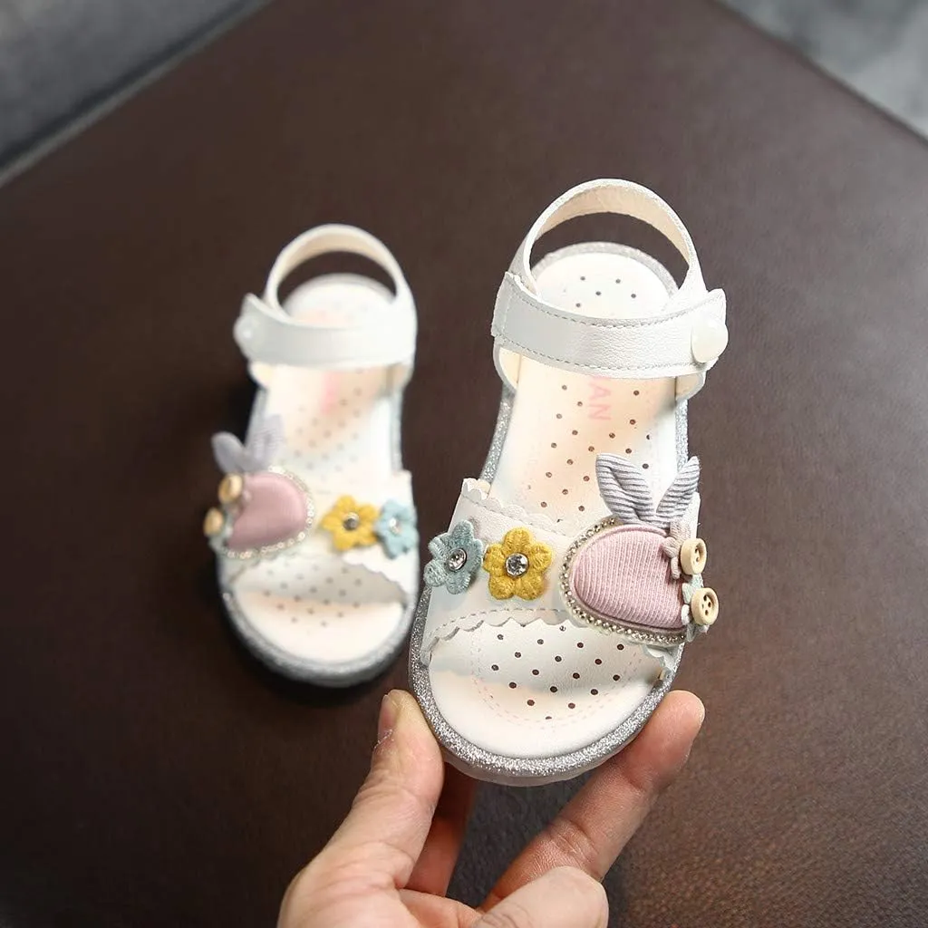 DEESEE(TM)_Home Sock Shoes Boy, Toddler Infant Kids Baby Girls Cute Rabbit Soft Princess Shoes Beach Sandals