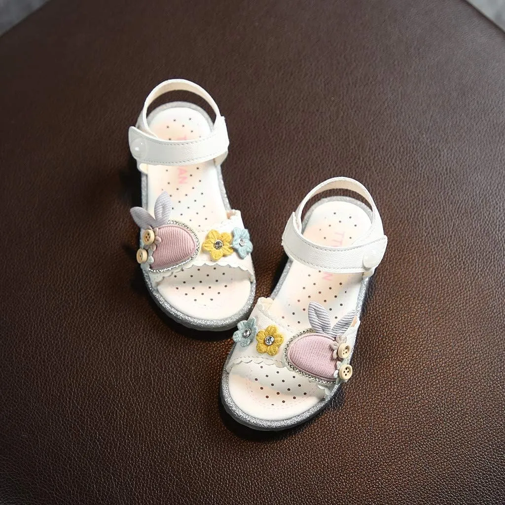 DEESEE(TM)_Home Sock Shoes Boy, Toddler Infant Kids Baby Girls Cute Rabbit Soft Princess Shoes Beach Sandals