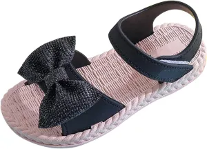 Fuzzy Sandals Girls Toddler Kids Infant Girls Soild Bowknot Princress Shoes Soft Sole Slipper Socks Baby Girl