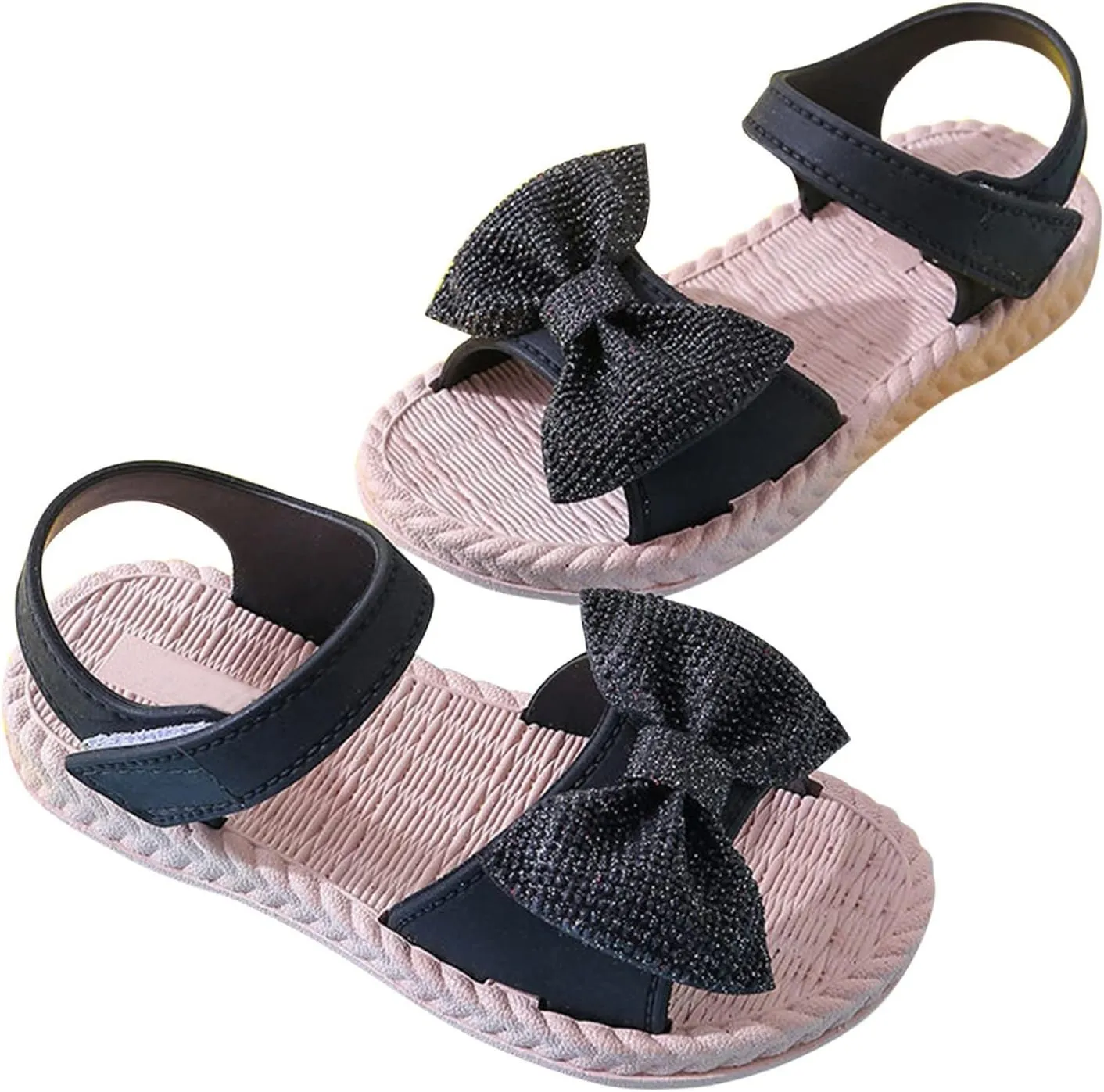 Fuzzy Sandals Girls Toddler Kids Infant Girls Soild Bowknot Princress Shoes Soft Sole Slipper Socks Baby Girl