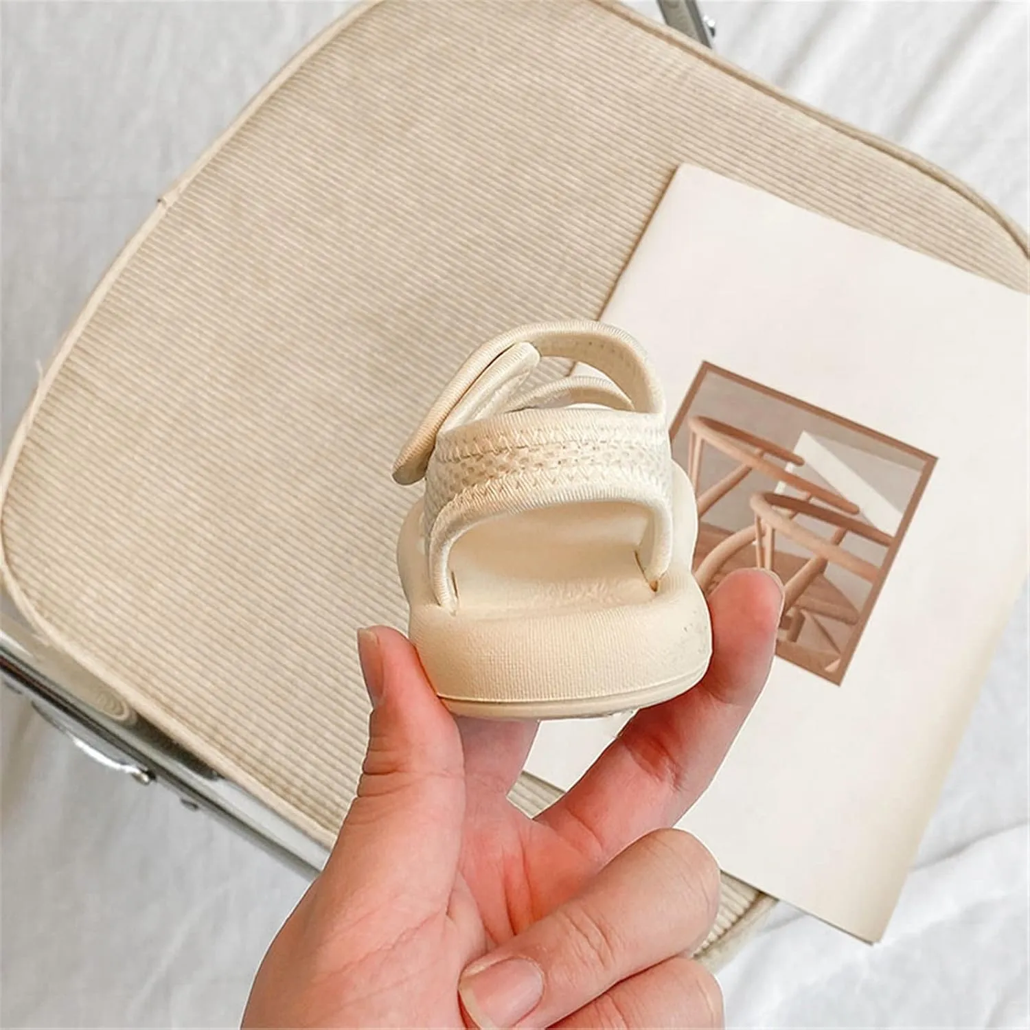 Girls Kids Open Toe Shoes Toddler Wide Sandals Summer Casual Soft Flat Beach Shoes Little Girls Slip On Loafers Trendy