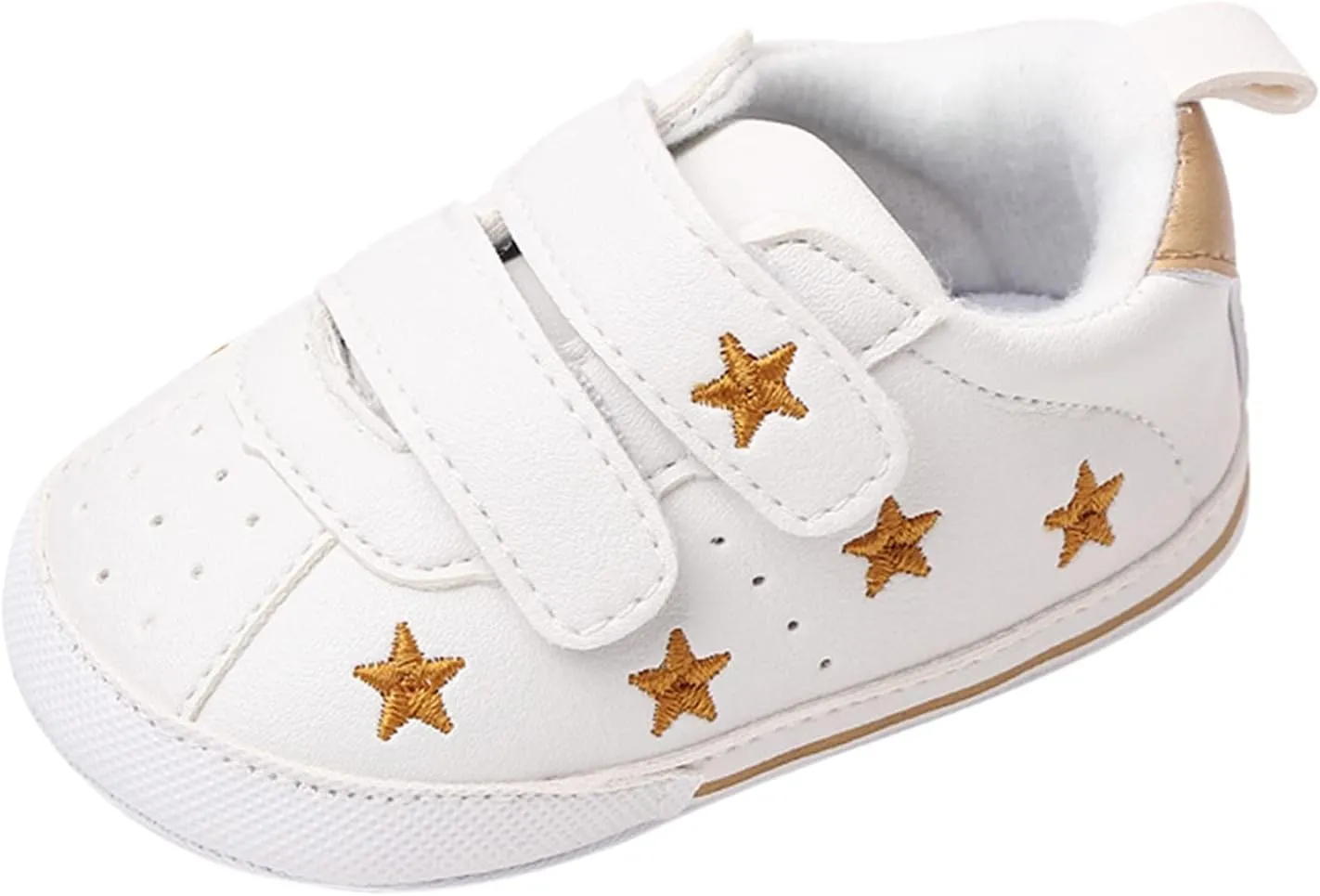 Heart Pattern Baby Girls Loafers Prewalker Dress Shoes Infant Boys Girls Double Strap Flat Bottom Sports Shoes