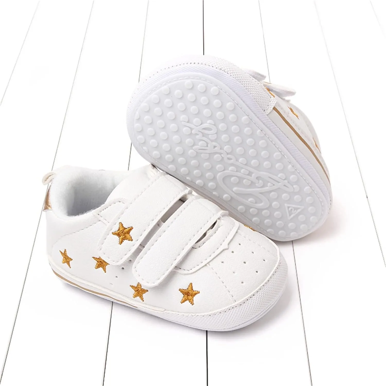 Heart Pattern Baby Girls Loafers Prewalker Dress Shoes Infant Boys Girls Double Strap Flat Bottom Sports Shoes