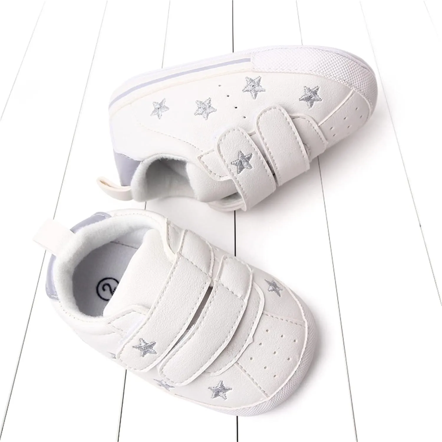 Heart Pattern Baby Girls Loafers Prewalker Dress Shoes Infant Boys Girls Double Strap Flat Bottom Sports Shoes