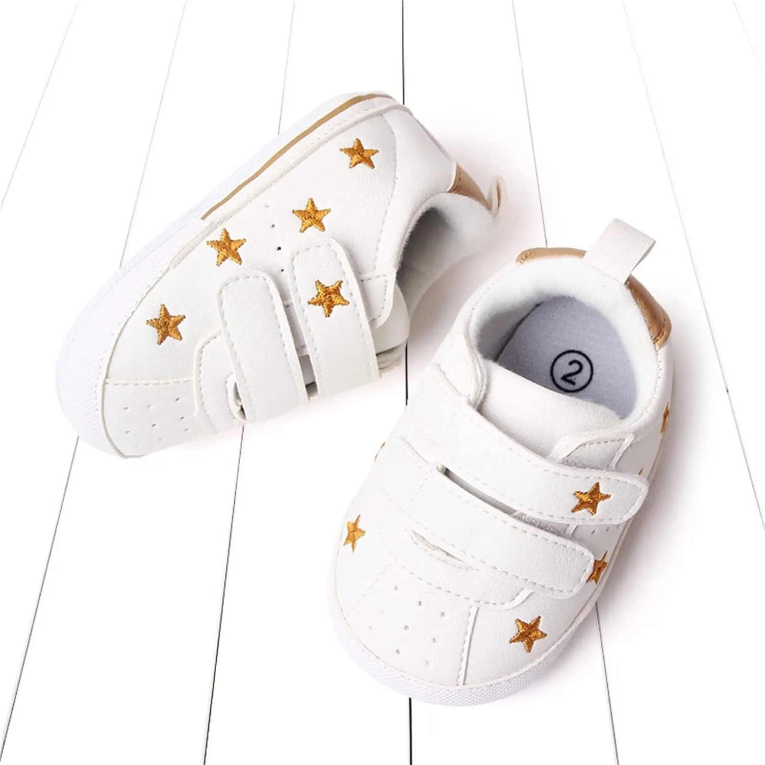 Heart Pattern Baby Girls Loafers Prewalker Dress Shoes Infant Boys Girls Double Strap Flat Bottom Sports Shoes
