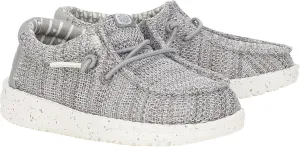 Hey Dude Womens Kid Wendy Stretch Mesh (Toddler) Light Grey 7 Toddler