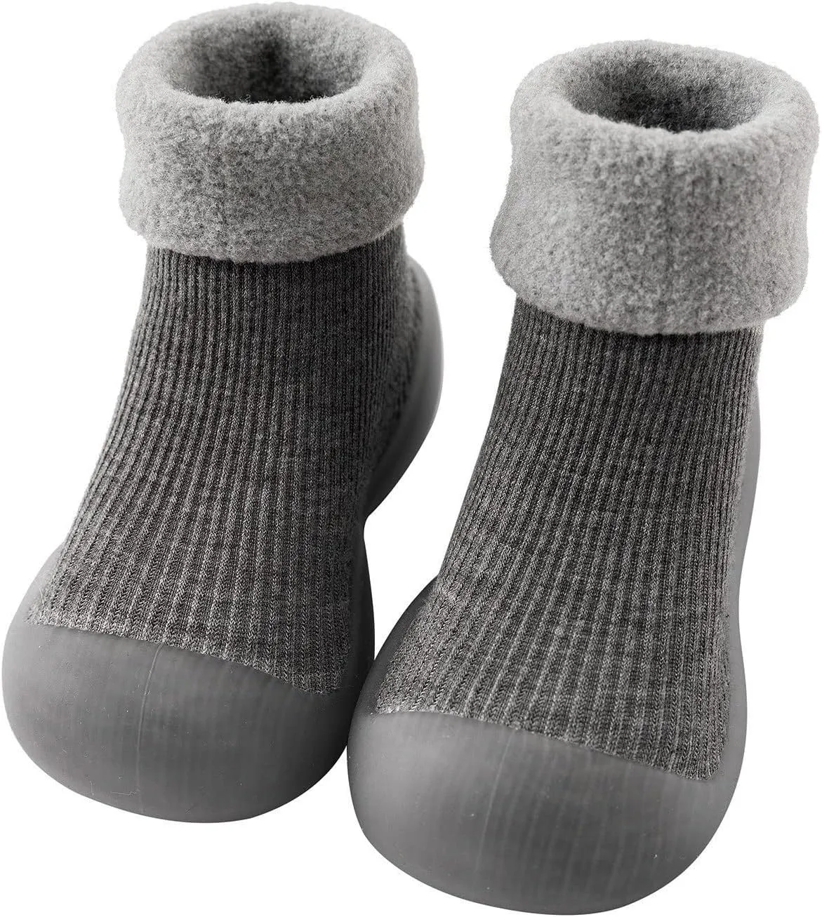 Home Slippers Boys Kids Toddler Baby Boys Girls Solid Warm Knit Soft Sole Rubber Shoes Baby Size 3 Sandals