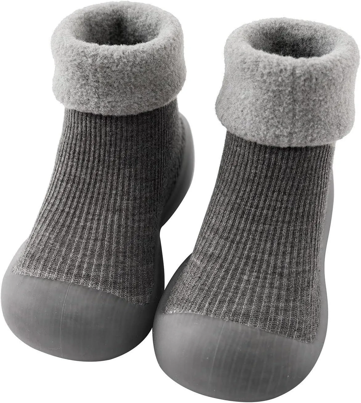Home Slippers Boys Kids Toddler Baby Boys Girls Solid Warm Knit Soft Sole Rubber Shoes Baby Size 3 Sandals