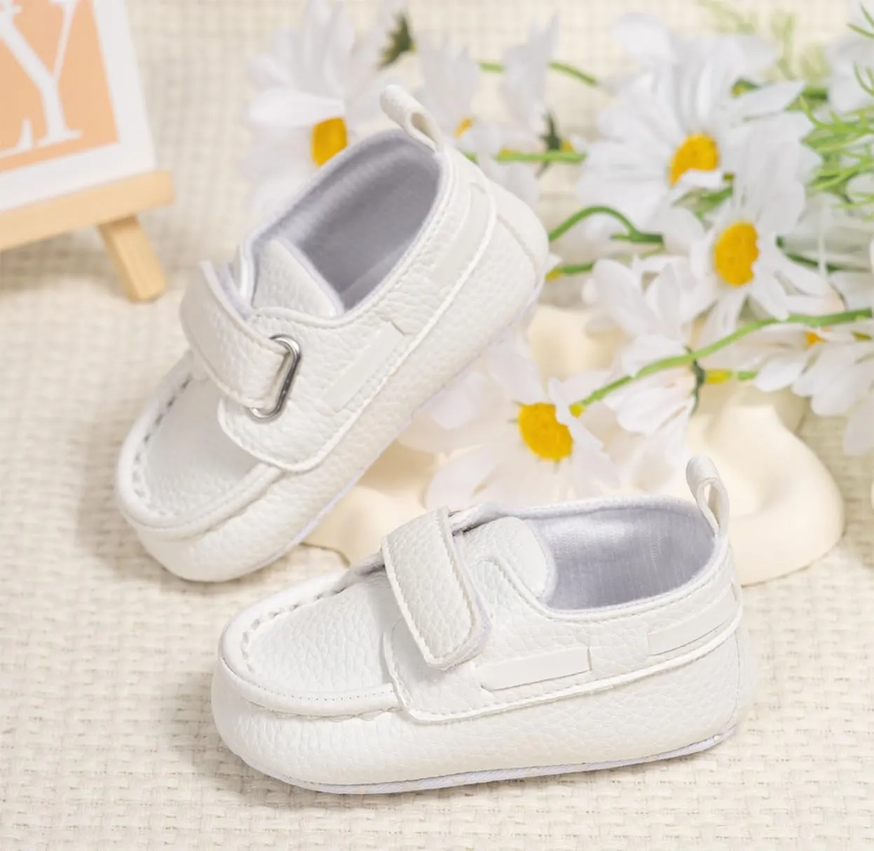 Infant Baby Girls Boys PU Leather Sneakers Soft Sole Toddler Newborn Loafers First Walkers Skate Shoe