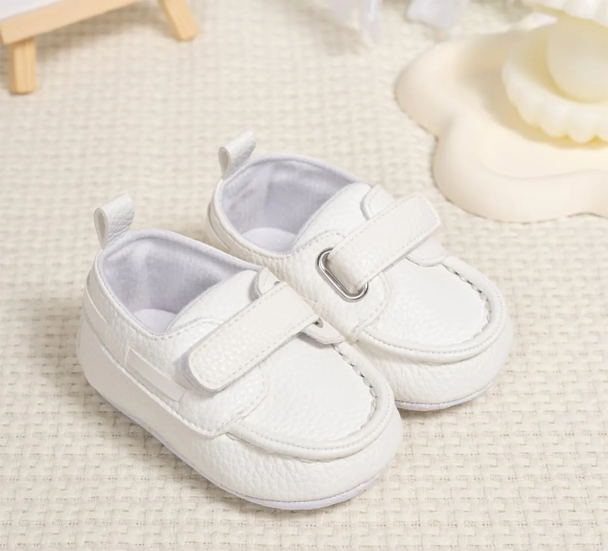 Infant Baby Girls Boys PU Leather Sneakers Soft Sole Toddler Newborn Loafers First Walkers Skate Shoe