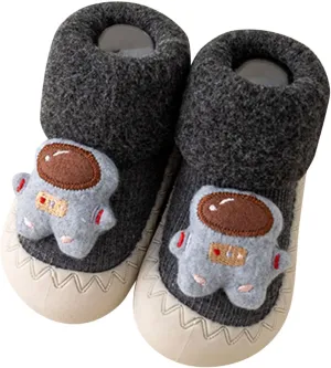 Infant Baby Infant Toddle Footwear Winter Toddler Shoes Soft Bottom Indoor Non Slip Warm Cartoon Animal Floor Socks Shoes Toddler Girl Shoes Size 7