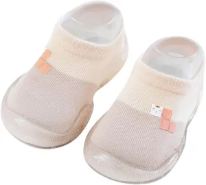 Infant Boys Girls Cartoon Socks Shoes Toddler Fleece WarmThe Floor Socks Non Slip Prewalker Shoes 12 Month Boy