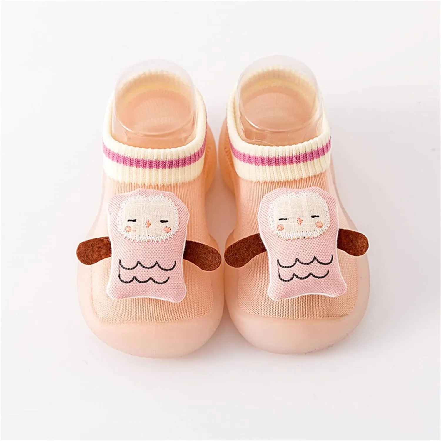 Infant Boys Girls Cartoon Socks Shoes Toddler Fleece WarmThe Floor Socks Non Slip Prewalker Shoes Infant Tennis