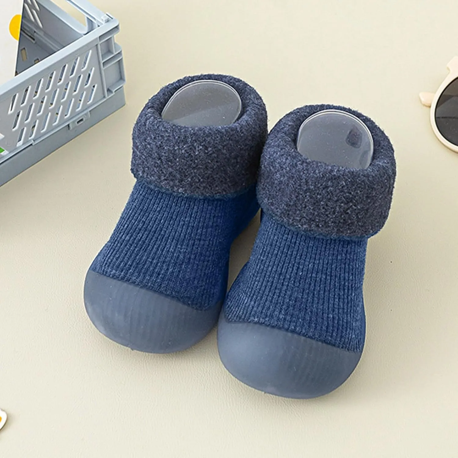 Infant Boys Girls Shoes Toddler Fleece WarmThe Floor Non Slip Prewalker Shoes Baby Girl Size 4