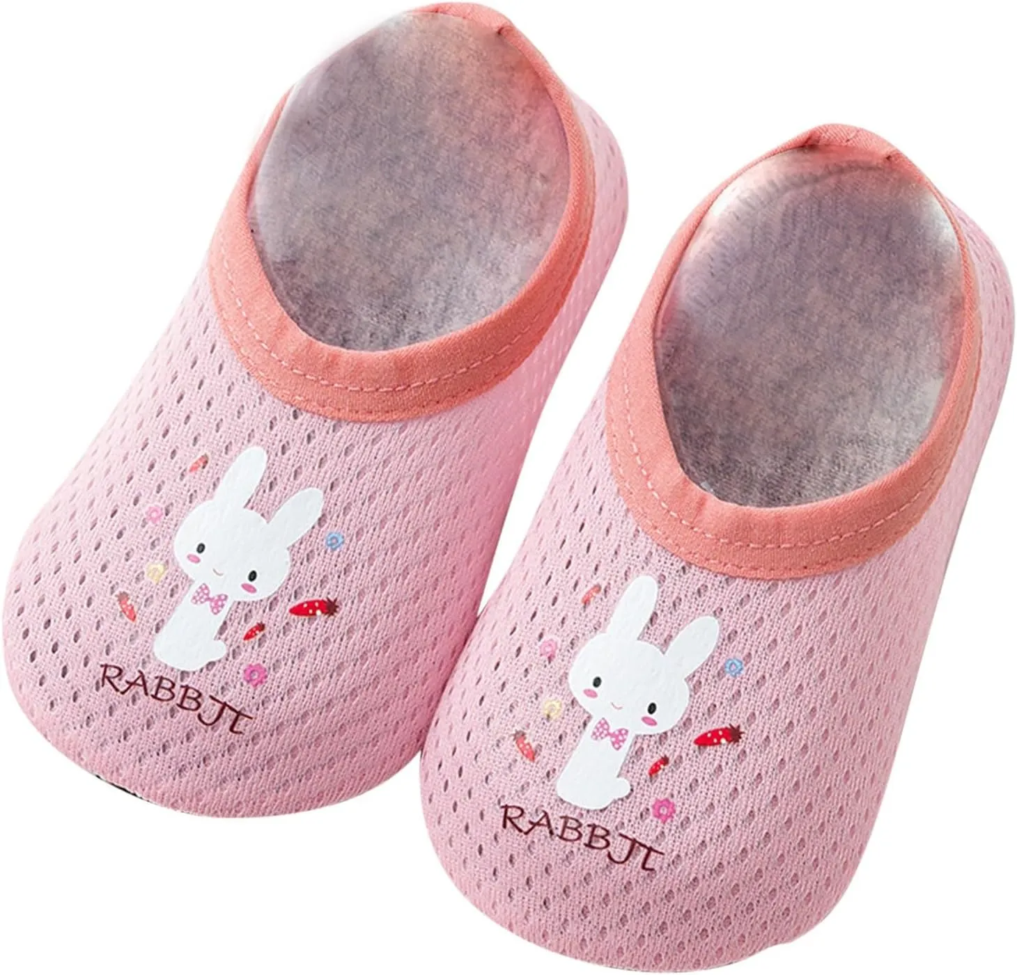 Infant Boys Girls Toddler Barefoot Socks Shoes Breathable Cartoon Mesh Floor Non Slip Thin House Daily Slippers