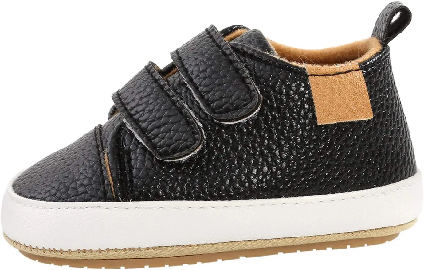 Kids Sneakers High Tops Girls Sneaker Shoes Soft Anti-Slip Baby Leather Infant Walkers Girls High Tops Size 2