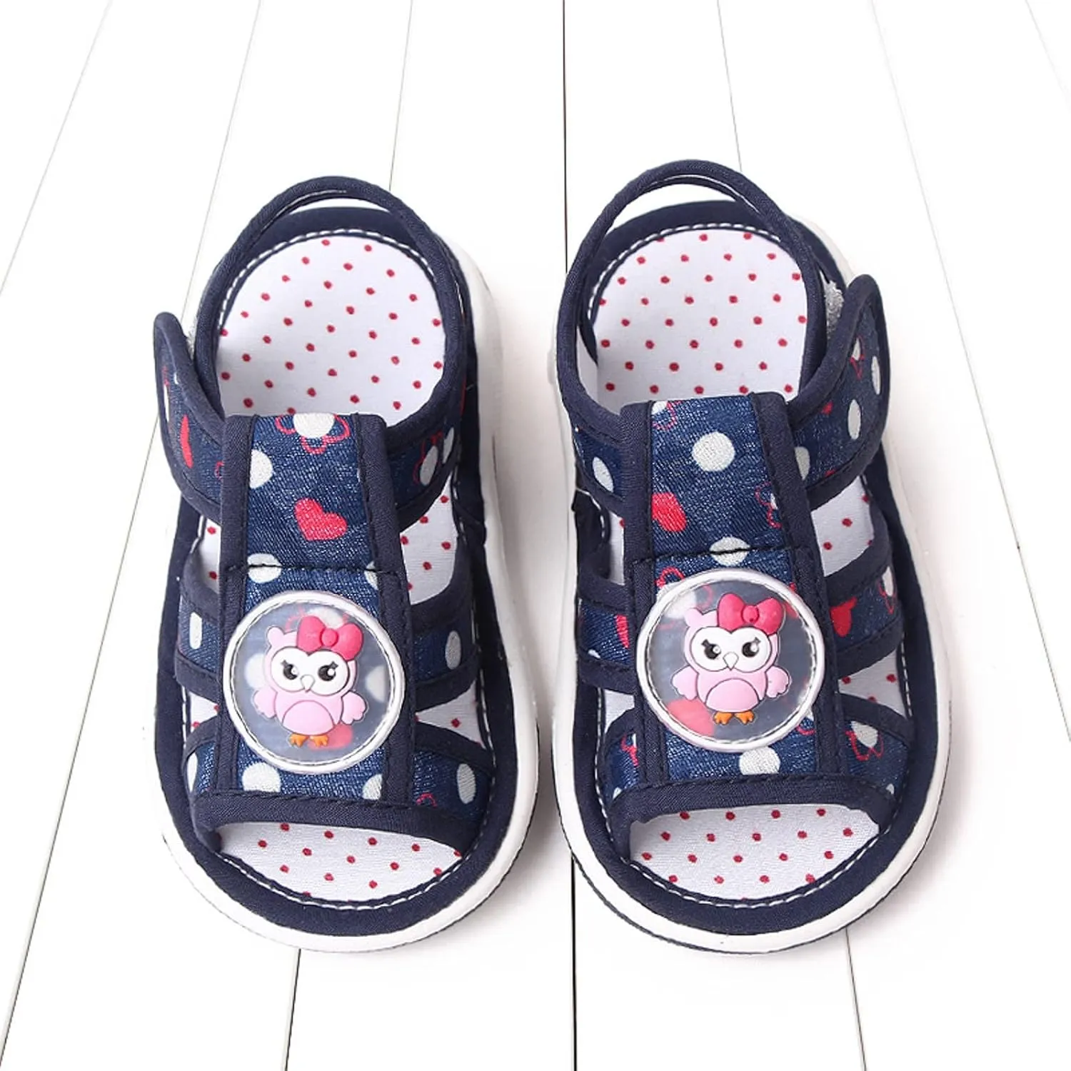 Lightweight Non-Slip Toddler First Walking Sandals Boys Girls Flat Bottom Open Toe Breathable Cute Cartoon Shoes