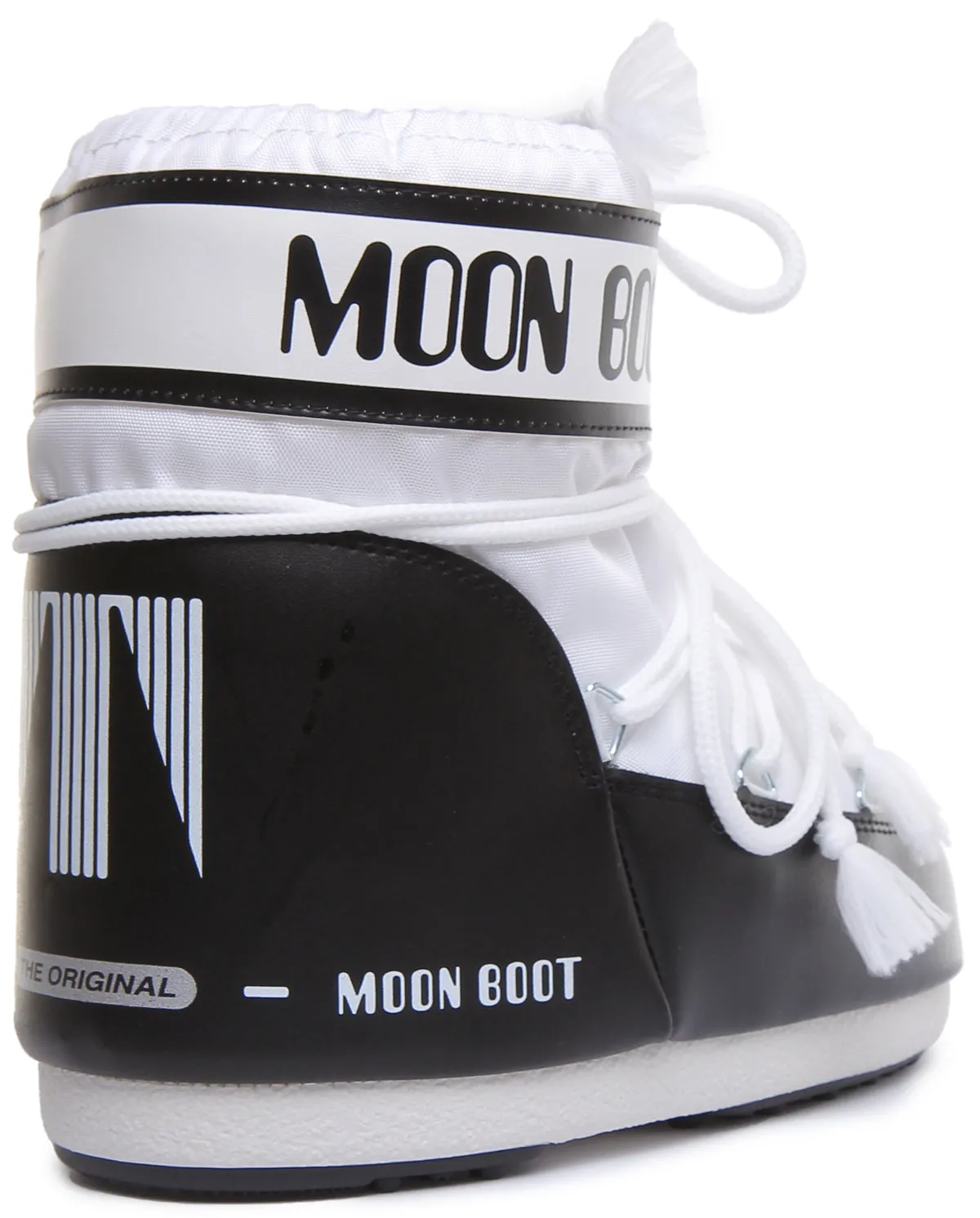 Moon Boot Classic Low 2 In White Black For Women