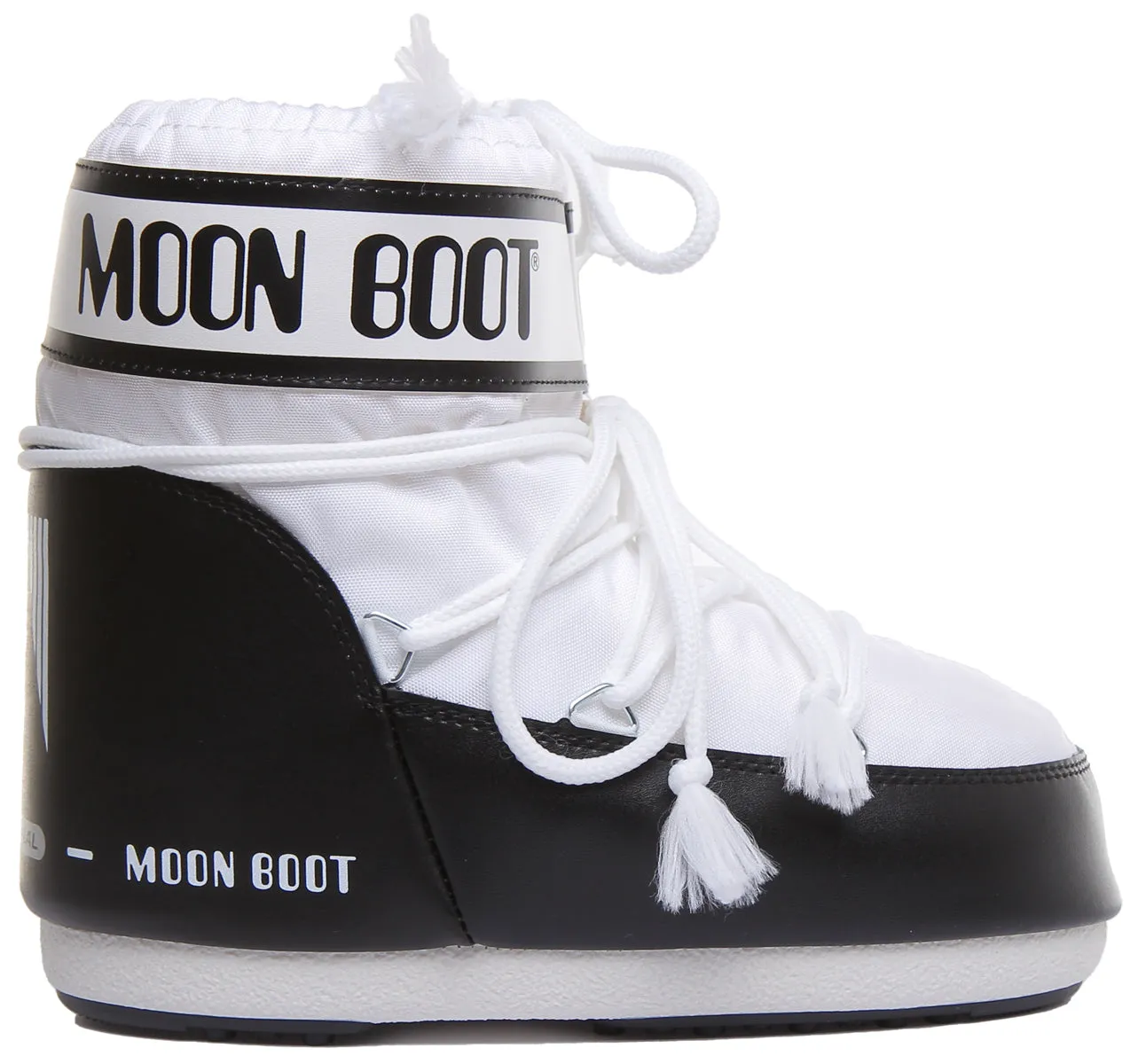Moon Boot Classic Low 2 In White Black For Women
