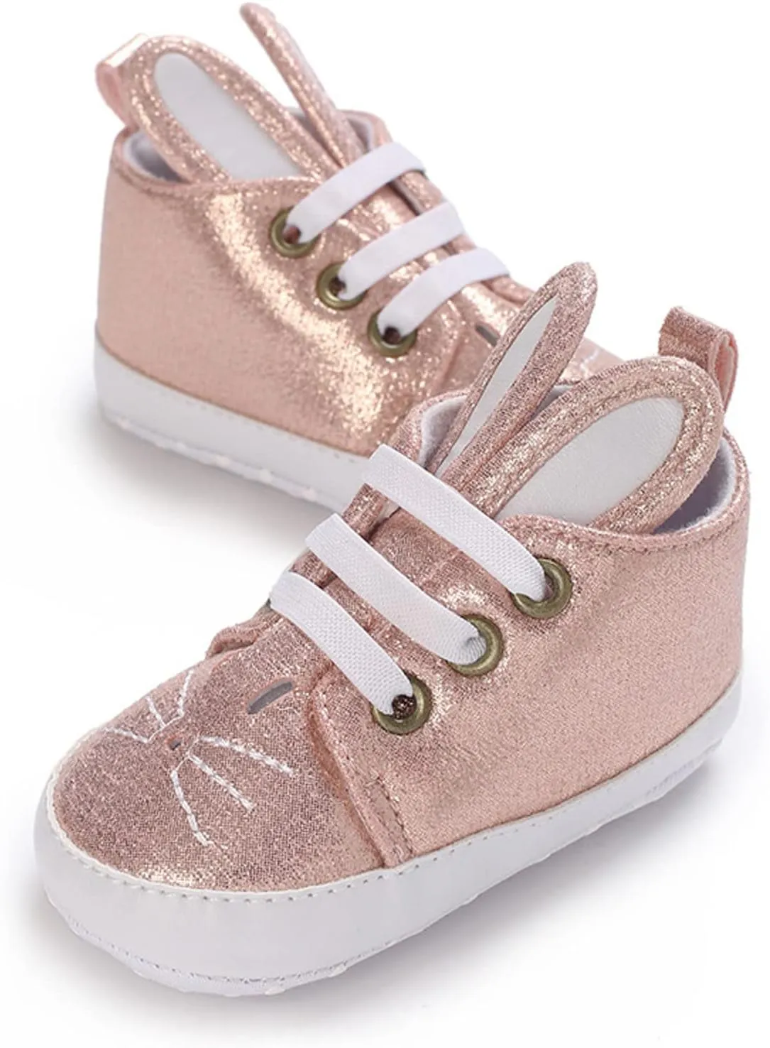 Newborn Baby Boys Girls First Walking Crib Shoes Infant Sneakers Fashion High-Top Non-Slip Oxfor Dress Moccasins