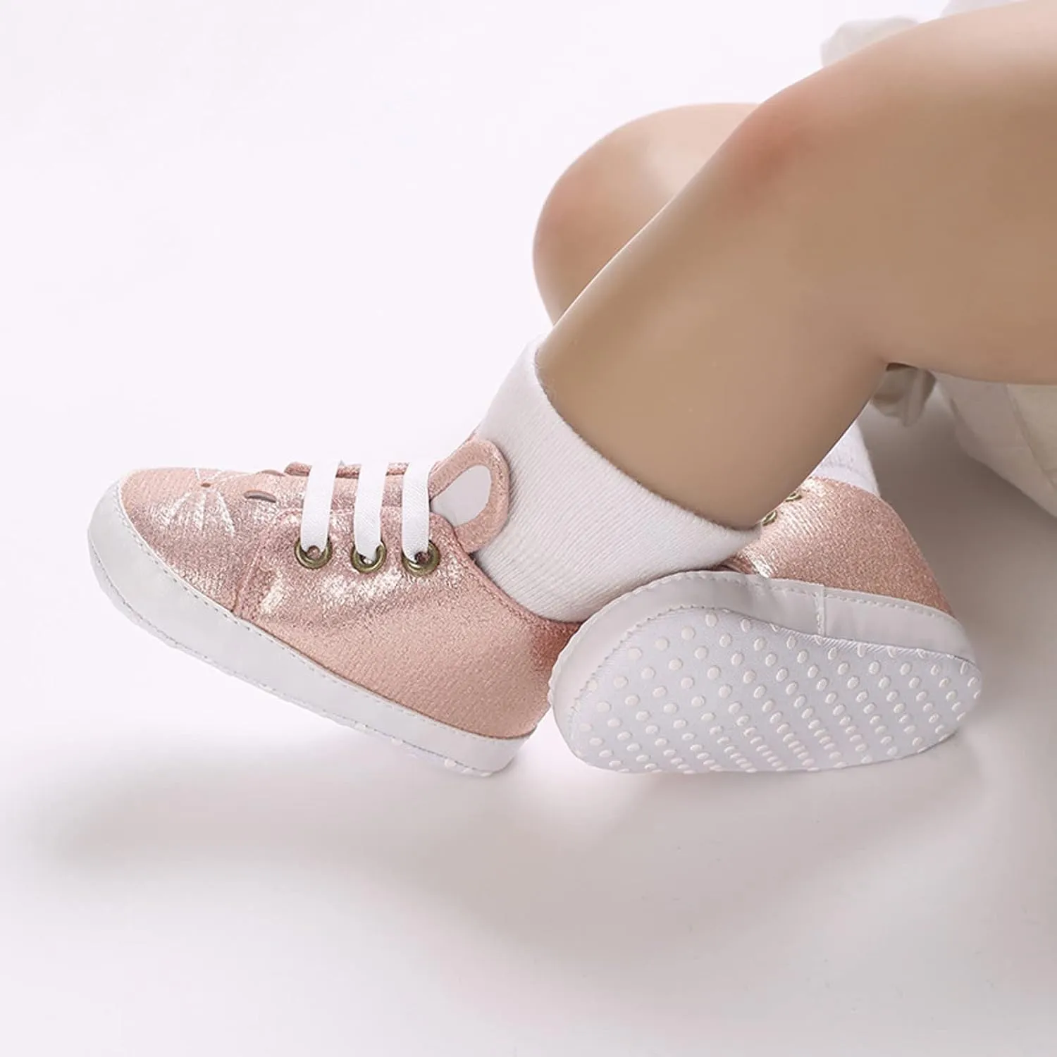 Newborn Baby Boys Girls First Walking Crib Shoes Infant Sneakers Fashion High-Top Non-Slip Oxfor Dress Moccasins
