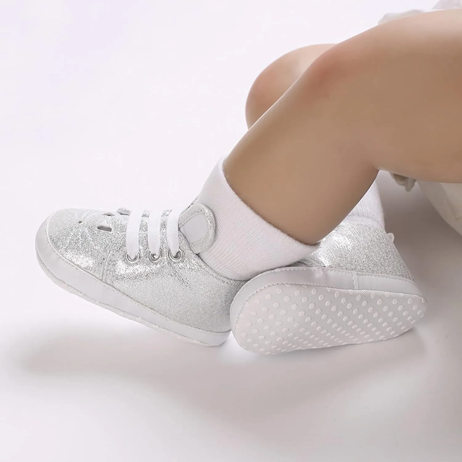 Newborn Baby Boys Girls First Walking Crib Shoes Infant Sneakers Fashion High-Top Non-Slip Oxfor Dress Moccasins